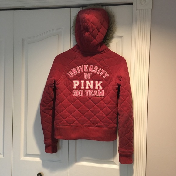 PINK by Victoria’s Secret red winter jacket XS - Picture 5 of 8